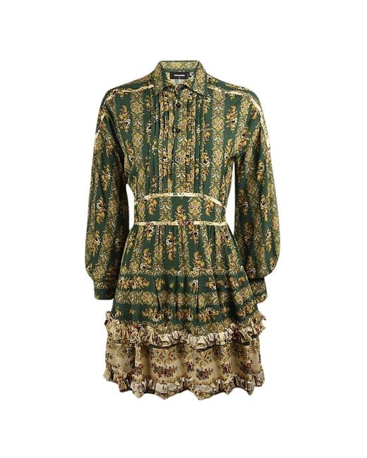 DSquared² Green Short Dresses