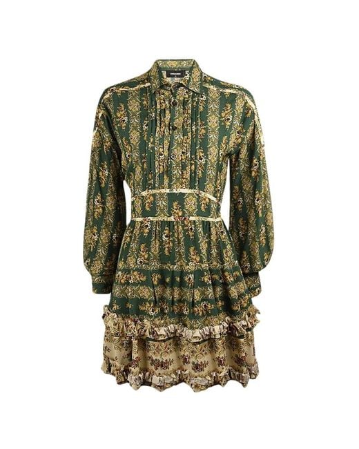 DSquared² Green Short Dresses