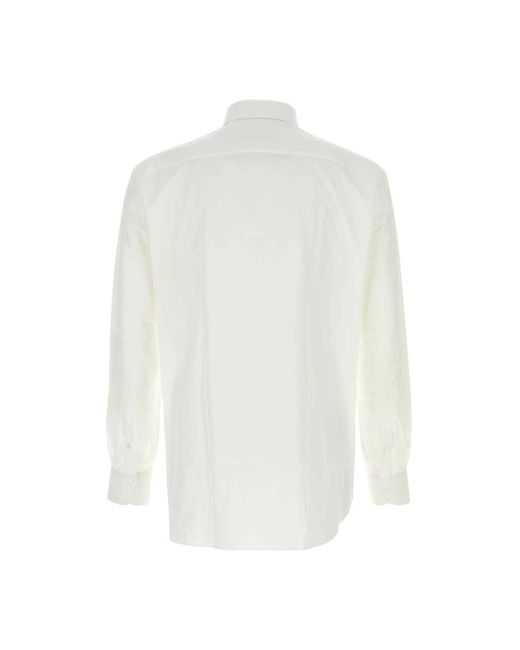 Brioni White Formal Shirts for men