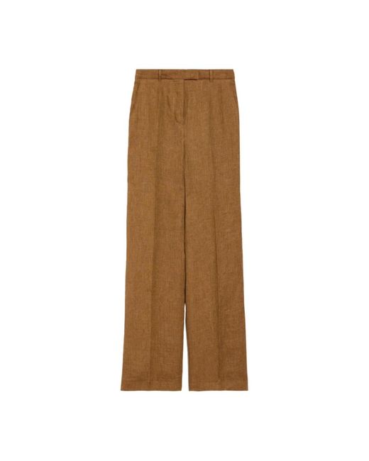 Trousers > wide trousers Max Mara Studio en coloris Brown
