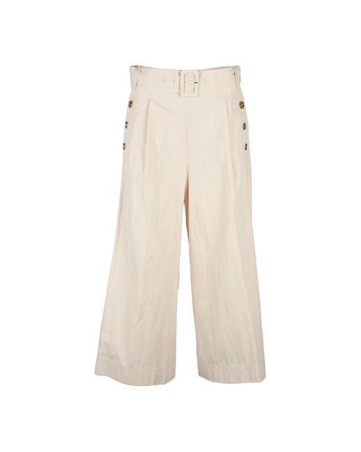 Twinset Natural Cropped Trousers