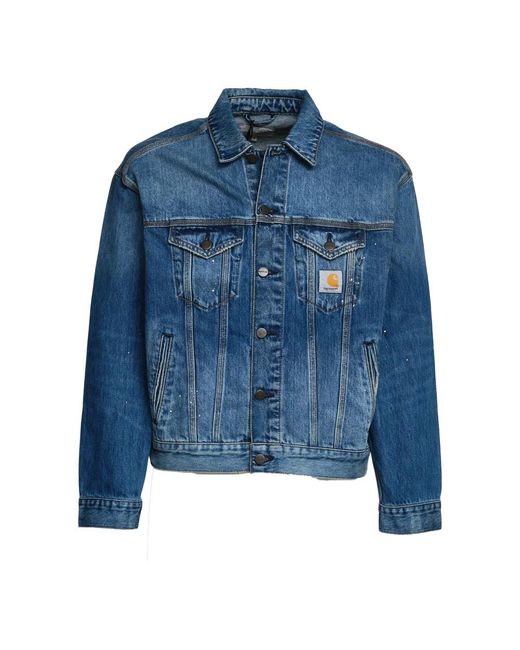 Carhartt Blue Denim Jackets for men
