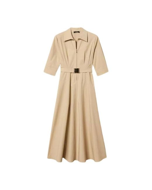 Twinset Natural Midi Dresses