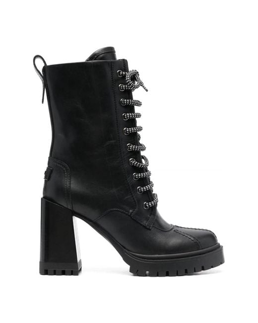 Furla Black Heeled Boots