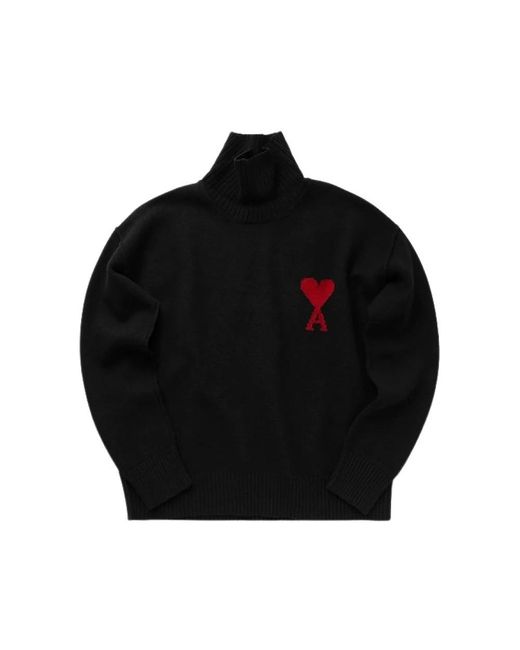 AMI Rollkragenpullover in Black für Herren