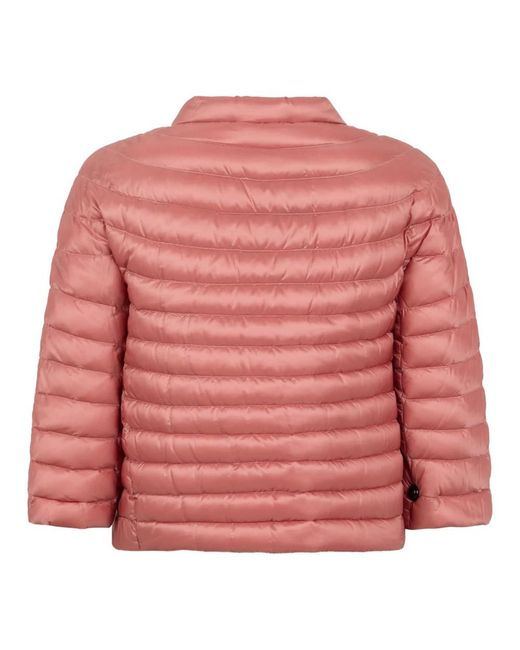 Moorer Gewatteerde Jas in het Pink