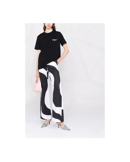 MSGM Black T-Shirts