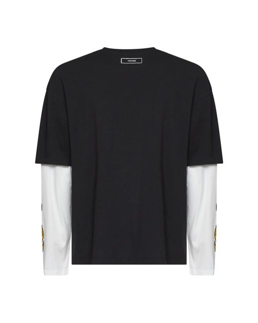 Amiri Black Long Sleeve Tops for men