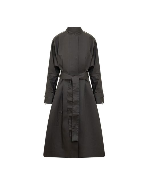 Ferragamo Black Belted Coats