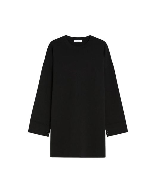 Max Mara Kleedjes ,Zwart ,Elegante Martina Jurk Met Ronde Hals in het Black