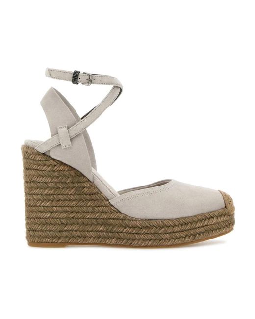 Brunello Cucinelli Gray Wedges