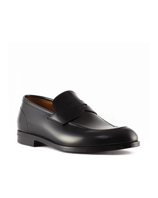 Green George Black Loafers for men