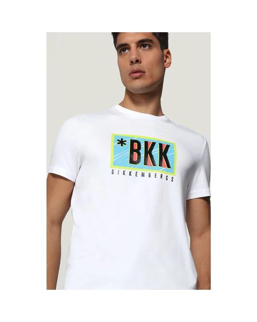 Bikkembergs Weißes regular t-shirt in White für Herren