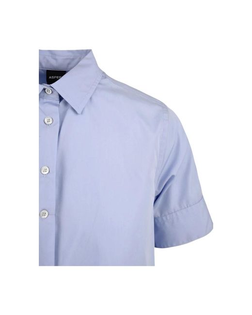 Aspesi Overhemden ,Blauw ,Katoen Celeste Damesblouse in het Blue