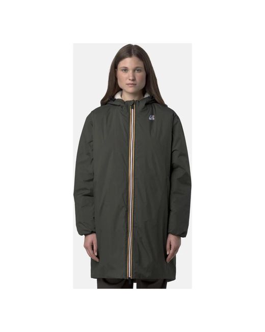 K-Way Black Parkas for men