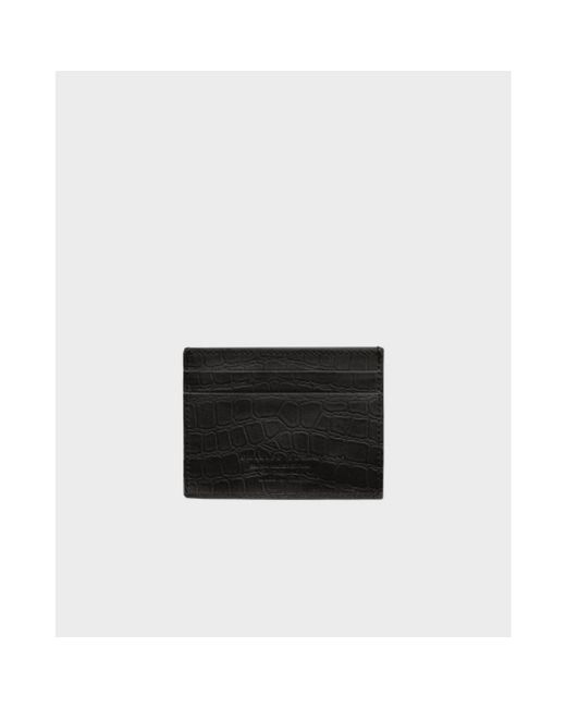 Philipp Plein Nubuck Cardholder in het Black