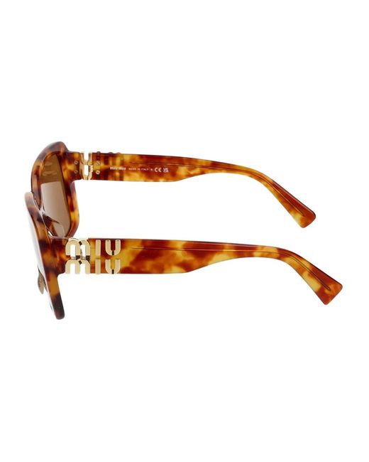 Miu Miu Brown Stylische sonnenbrille 0mu 10ys