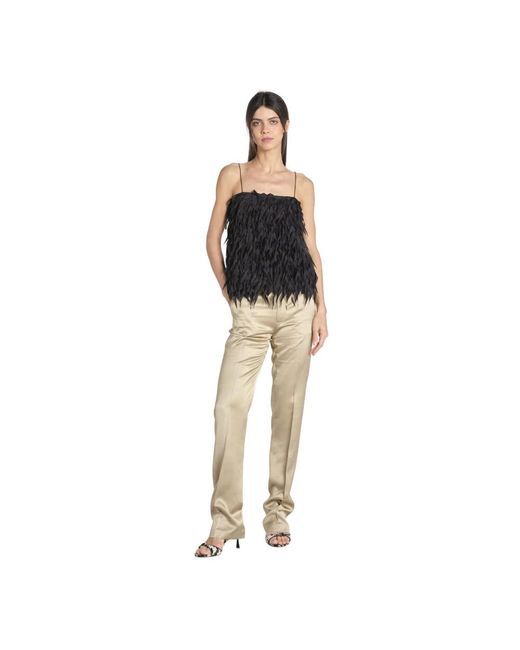 N°21 Metallic Straight Trousers