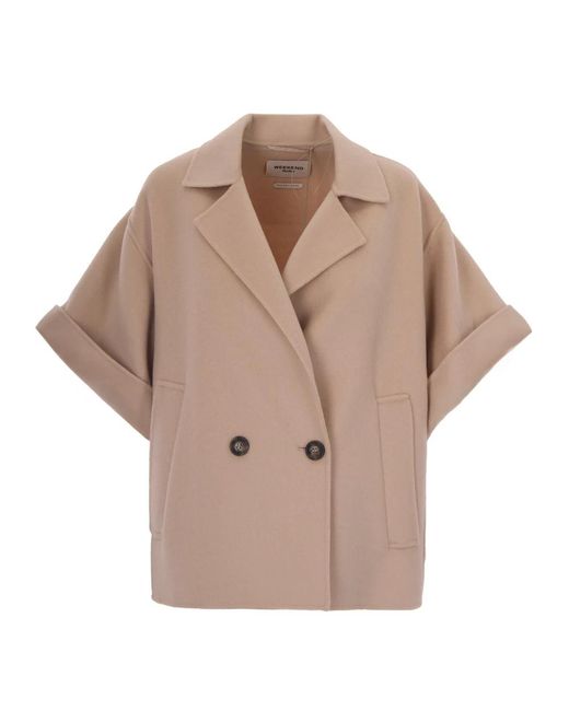 Max Mara Natural Double-Breasted Coats