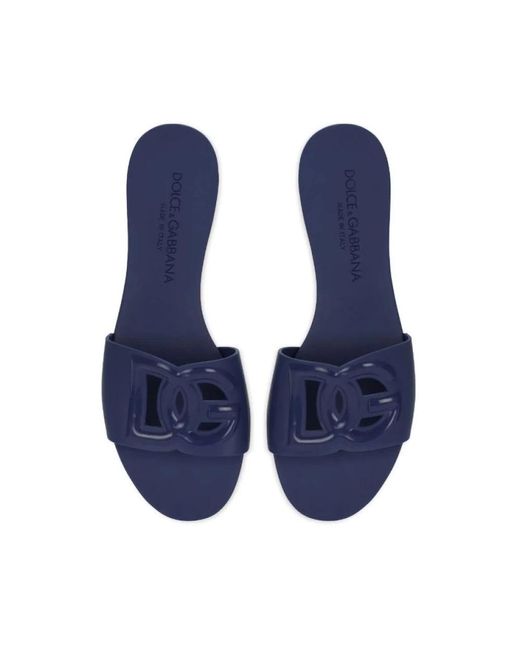 Dolce & Gabbana Blue Sliders