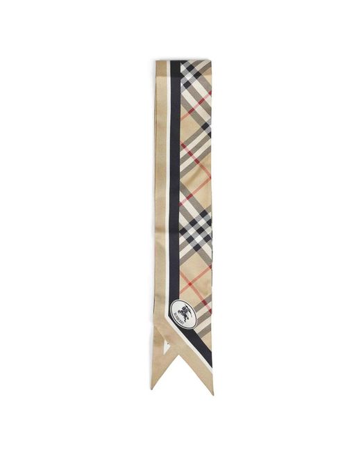 Burberry Metallic Silk Scarves