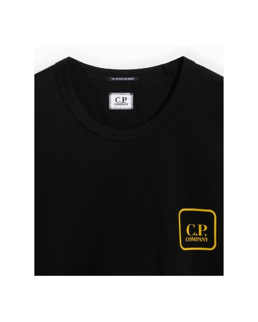 C P Company Metropolis logo grafik t-shirt in schwarz in Black für Herren