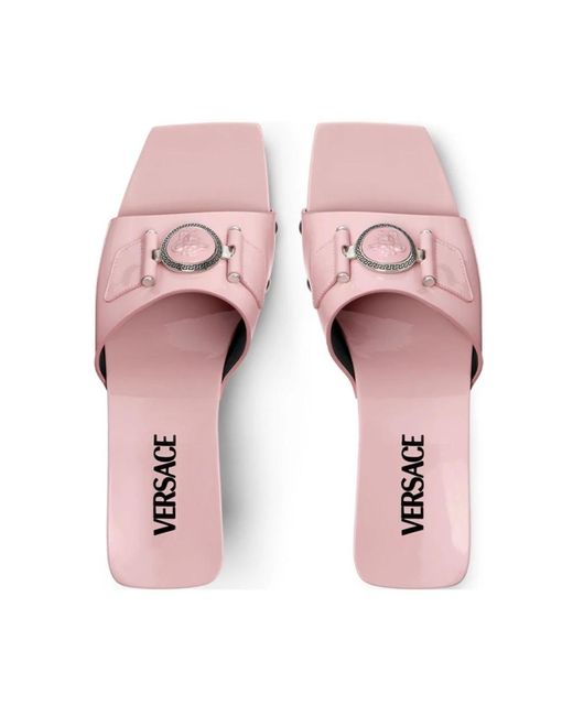 Shoes > heels > heeled mules Versace en coloris Pink