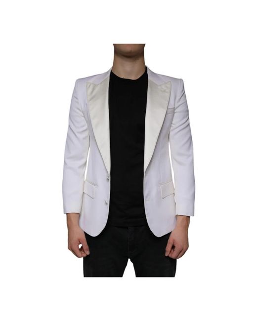 Dolce & Gabbana Gray Blazers for men