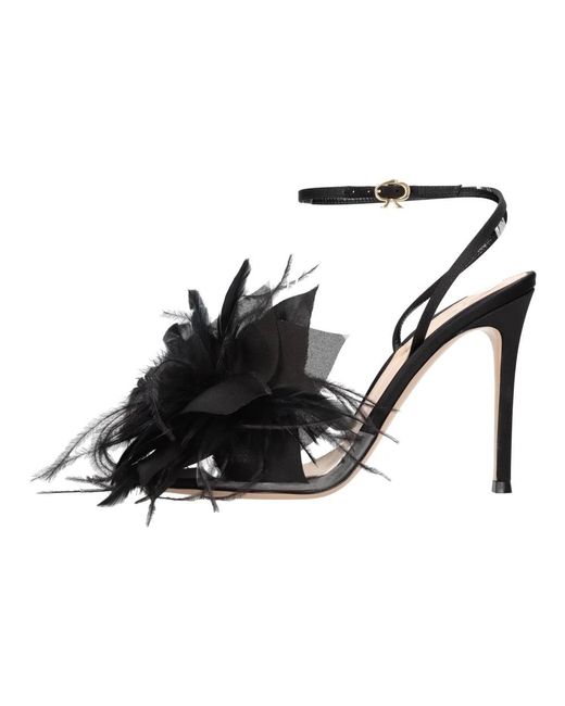 Gianvito Rossi Black High Heel Sandals