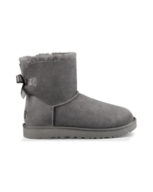 Ugg Gray Mini bailey bow ii boots