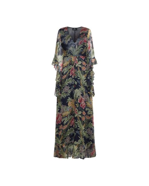 Etro Gray Maxi Dresses
