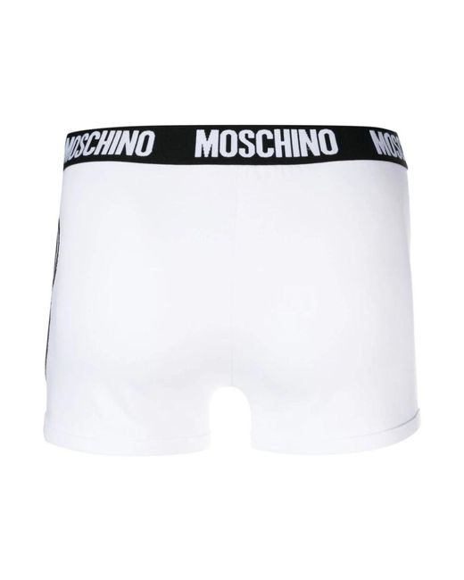 Moschino White Bottoms for men