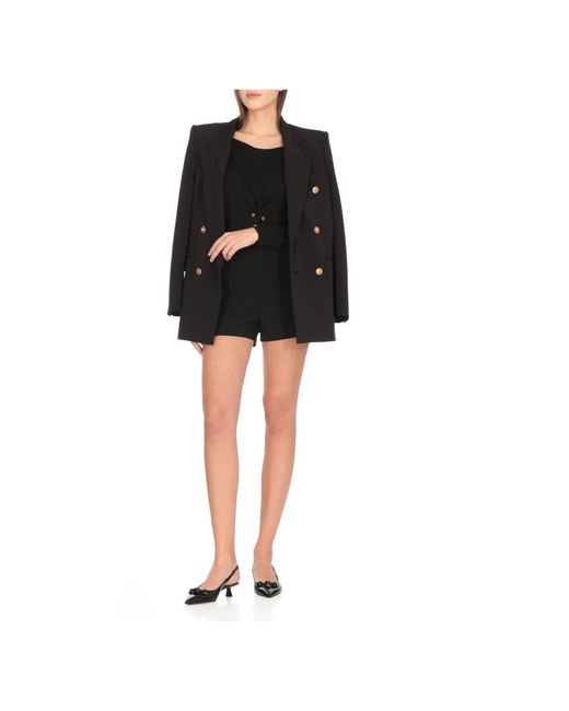 Elisabetta Franchi Black Long Sleeve Tops