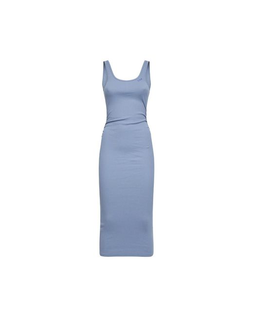 Mc2 Saint Barth Blue Midi Dresses