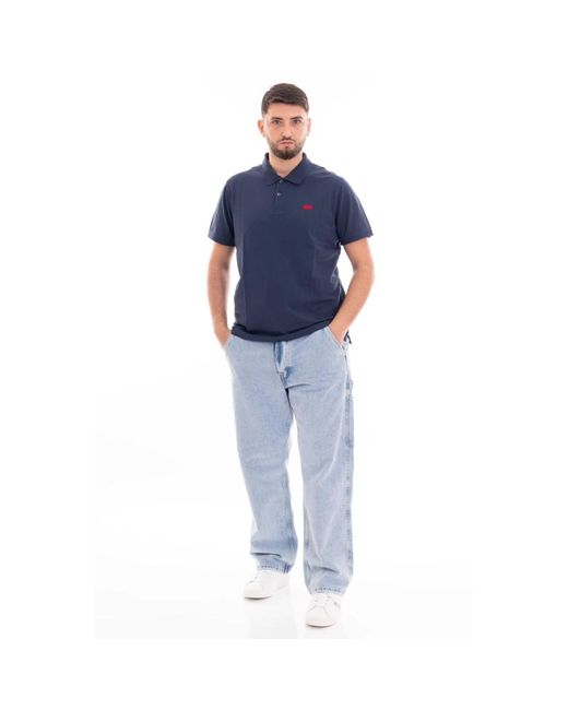 Levi's Polo Slim Housemark in het Blue voor heren
