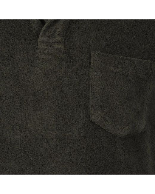 Orlebar Brown Klassisches terry polo shirt orlebar in Black für Herren