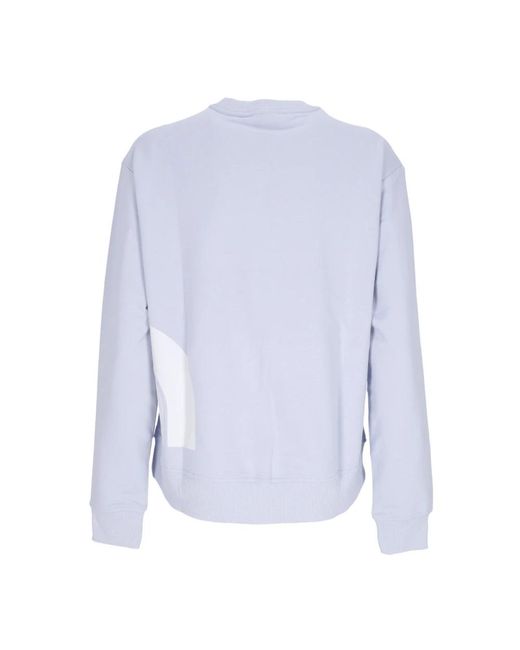 The North Face Lichtgewicht Damessweatshirt Met Ronde Hals En Opblaaslogo Met Ronde Hals, Stoffige Maagdenpalm in het Blue