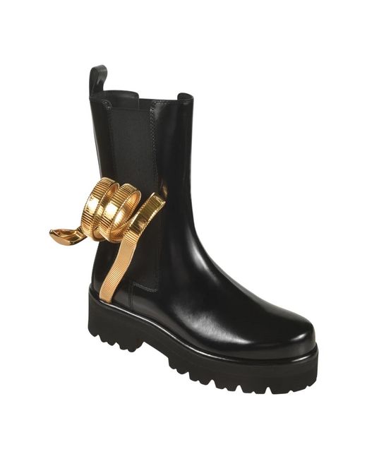 Rene Caovilla Black Side Stretch Boots