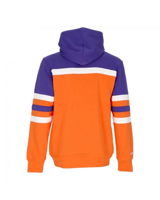 Mitchell & Ness Orange Hoodies for men