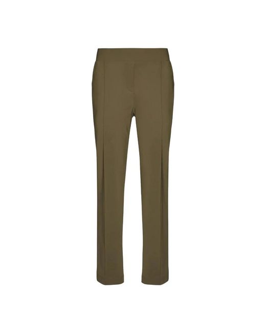 Elena Miro Green Straight Trousers