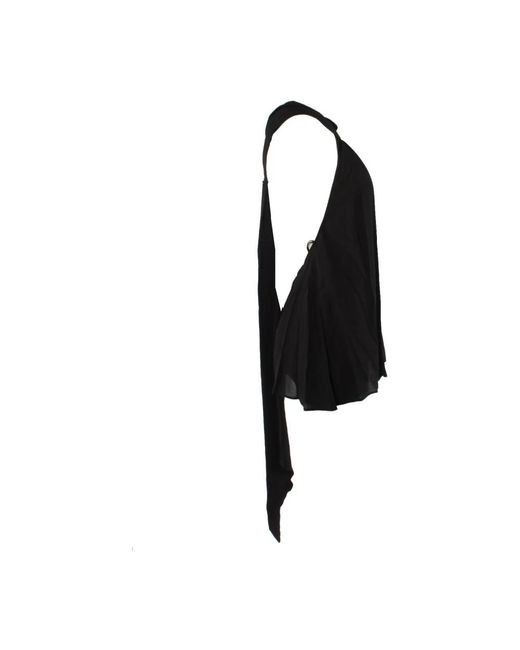 Pinko Black Sleeveless Tops