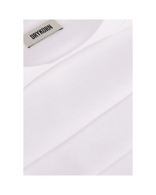 Drykorn Tops ,Wit ,Katoen Polo Shirt Thilo in het White voor heren
