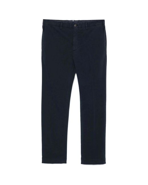 Incotex Dunkelblaue hose mit vorderem knopf in Blue für Herren