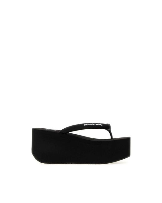 Alexander Wang Black Platform Sandals