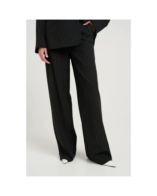 Gestuz Black Straight Trousers