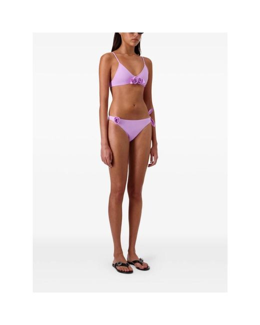 Coperni Flower Bikini Bottom in het Purple