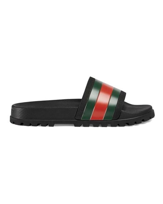 Gucci Black Sliders for men