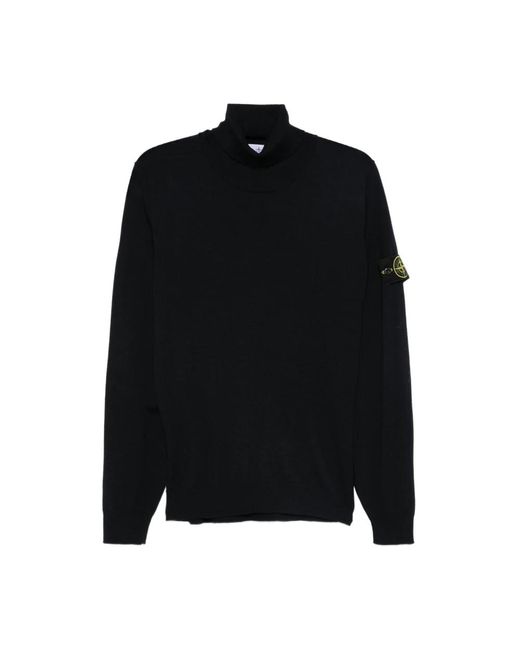 Stone Island Black Turtlenecks for men