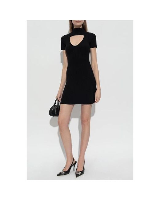 Knitted Dresses DIESEL de color Black