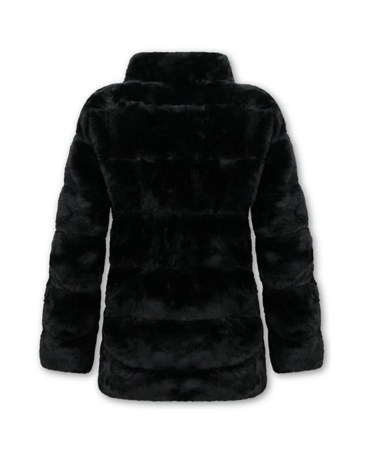 Gentile Bellini Black Faux Fur & Shearling Jackets